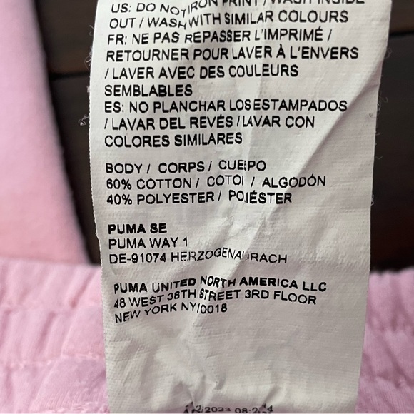 Puma Pink Hoodie Sweatshirt and Joggers Matching Set - Picture 10 of 10